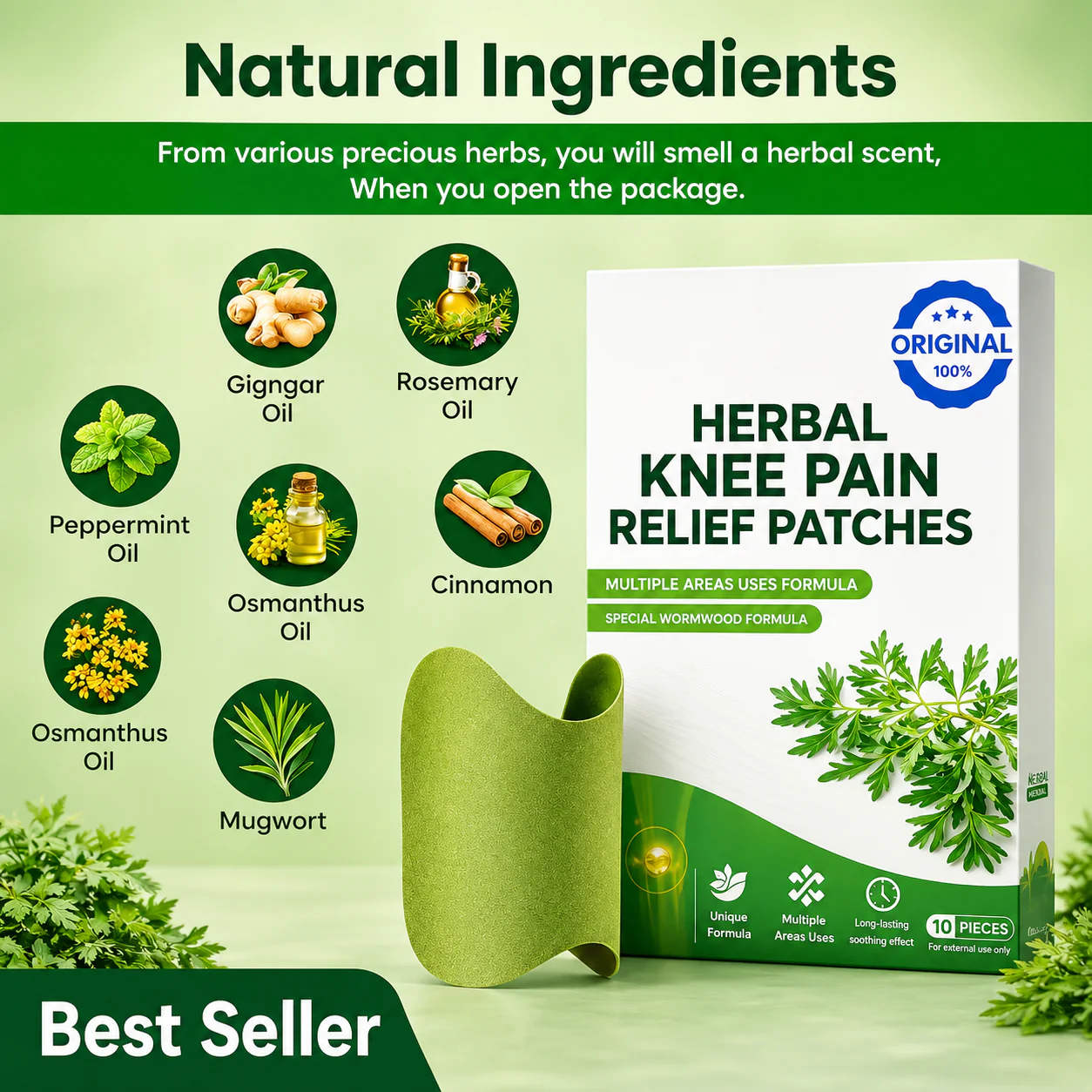 ReliefWear Knee Comfort Patch | Pack of 20, 40 and 60